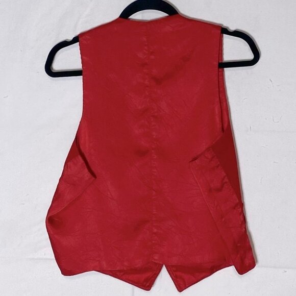 Vintage Red Corduroy Vest L - Picture 9 of 10
